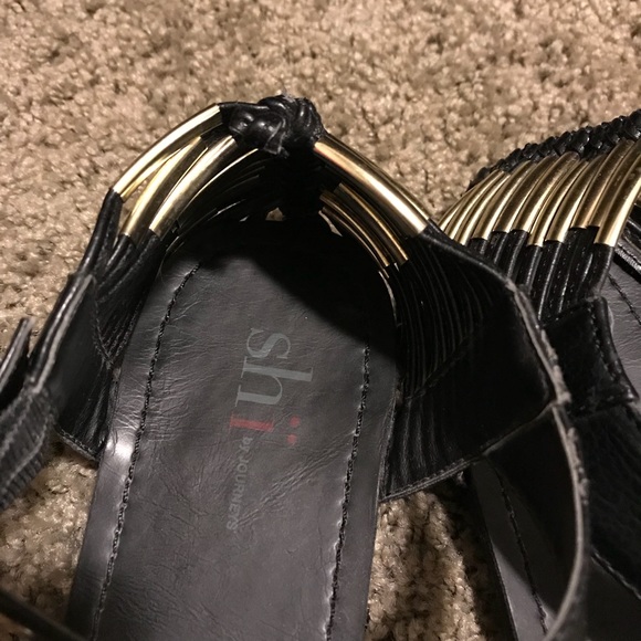Shi by journeys black sandals size 7 - Picture 4 of 6